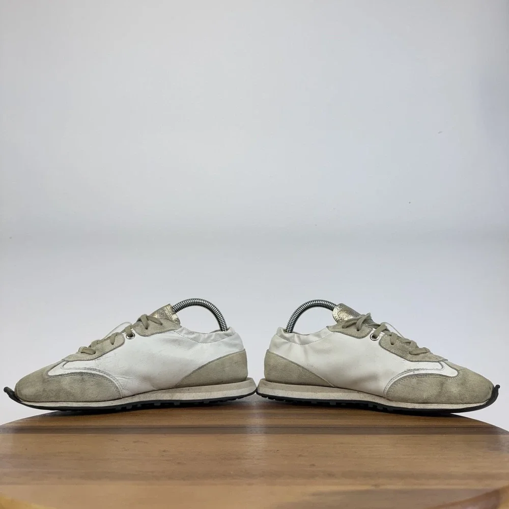 Womens P448 Audry White Leather Comfort‎ Casual Sneakers Shoes Size EU 38 GUC
